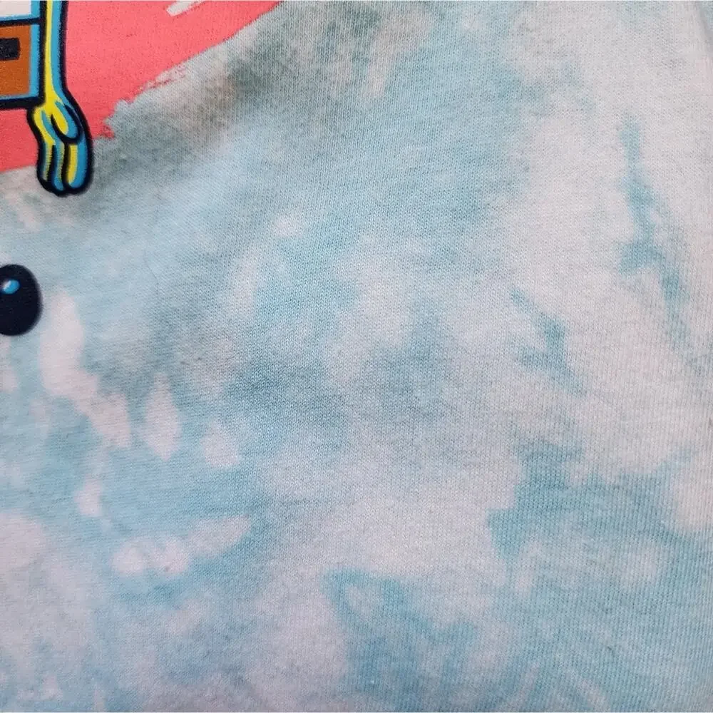 Old Navy Boy's SpongeBob & Patrick Short Sleeve Crewneck Tie-Dye Tee Large 10-12